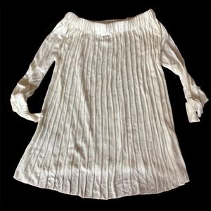 Annarita n crème tie sleeve sweater